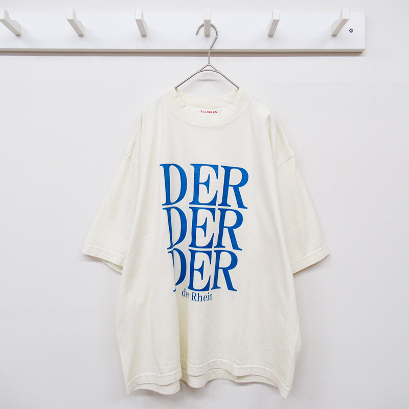 ALL HOURS 日本製コットン100％プリントＴシャツ CREAM/IT2511094